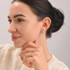 Срібний гарнітур із золотими вставками