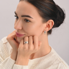 Срібний гарнітур із золотими вставками