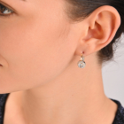 Срібний набір з золотими напайками