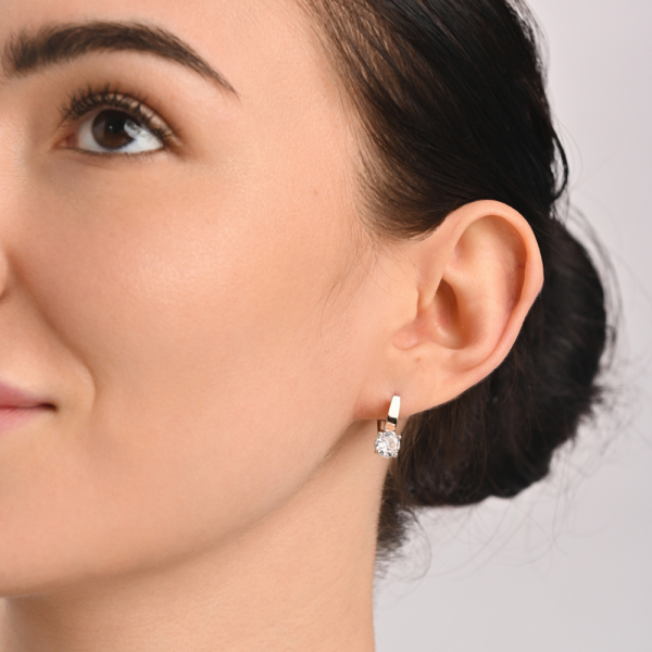 Срібний набір з напайками з золота