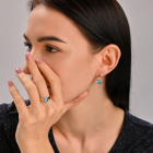 Срібний гарнітур з золотими пластинами