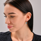 Срібний гарнітур з золотими пластинами