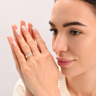 Срібний набір з золотими накладками