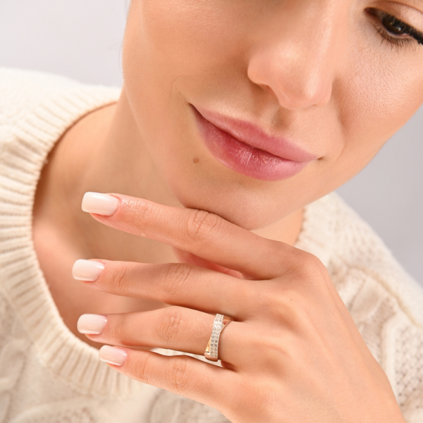 Срібний набір з золотими накладками