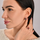 Срібний гарнітур із золотими вставками