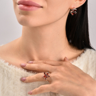 Срібний гарнітур із золотими вставками