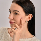 Срібний гарнітур з золотими напайками