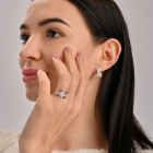 Срібний гарнітур з золотими напайками