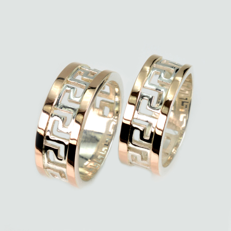 Пара обручок зі срібла