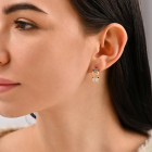 Срібний гарнітур з накладками із золота