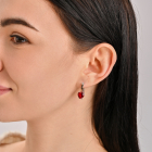 Срібний гарнітур з золотими напайками