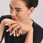 Серебряные серьги с золотыми пластинами