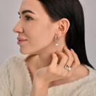 Срібний комплект з пластинами із золота