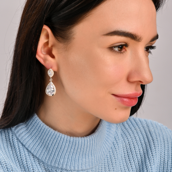 Срібний набір з напайками з золота