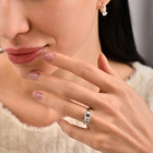 Срібний набір з золотими напайками