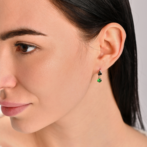 Срібний набір з пластинами із золота