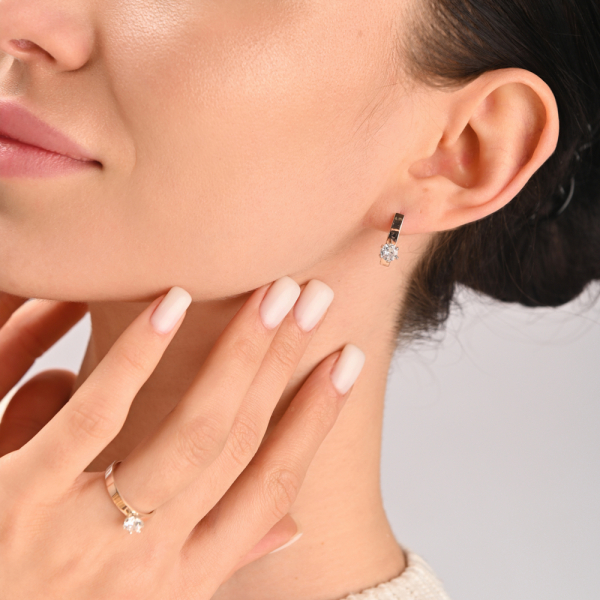 Серебряное кольцо с золотыми напайками