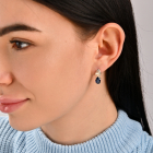 Срібний набір з золотими напайками