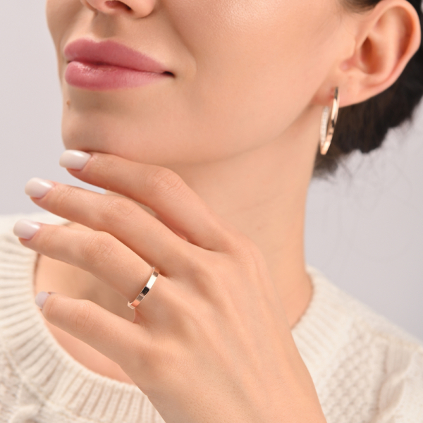 Серебряные серьги со вставками из золота