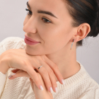 Срібний набір з пластинами із золота