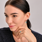 Срібний гарнітур із золотими вставками