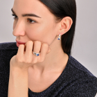 Срібний набір з пластинами із золота