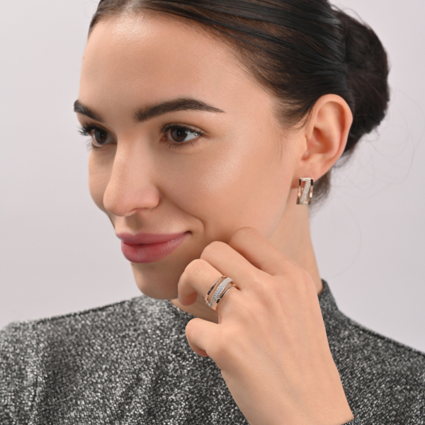 Набір із срібла 925 проби і золота 375 проби