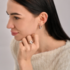 Срібний набір з золотими накладками