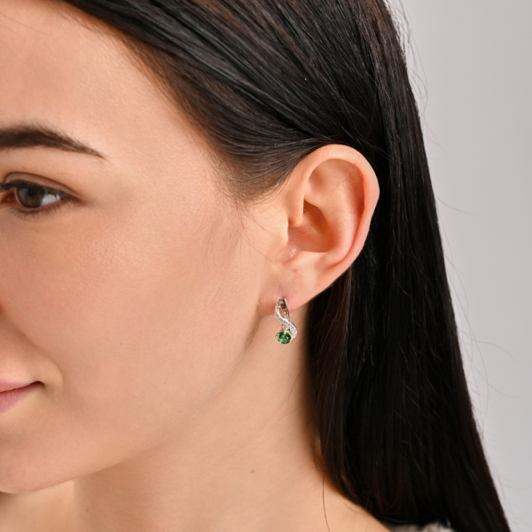 Срібний комплект з накладками з золота