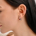 Срібний гарнітур з накладками із золота