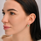 Срібний набір із золотими пластинами