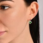 Срібний комплект з золотими вставками