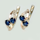 Сережки срібні 925 проби і золота 375 проби