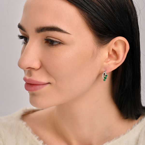 Гарнітур із срібла з золотом