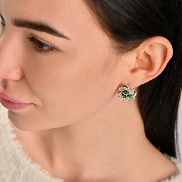 Нібір срібний з золотими напайками(пластинами)