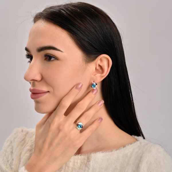 Срібна каьлучка з накладками золота