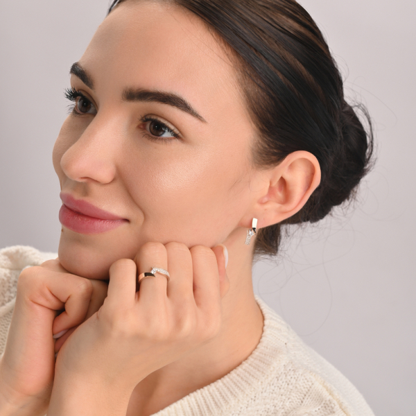 Серебряный набор с накладками золота