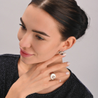 Гарнітур срібний з золотом