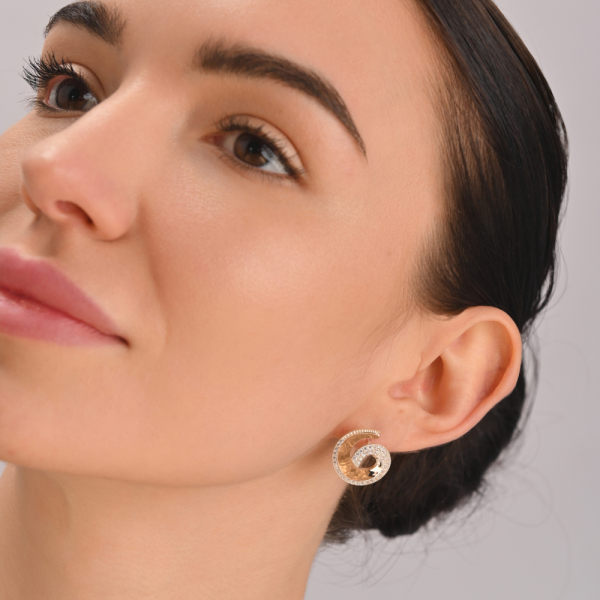 Гарнітур срібний з золотом