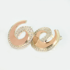 Сережки срібні з золотом