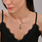 Срібна підвіска герб України