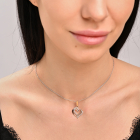 Срібна підвіска з пластинами золота