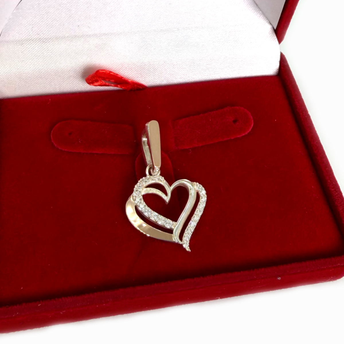 Срібна підвіска з пластинами золота