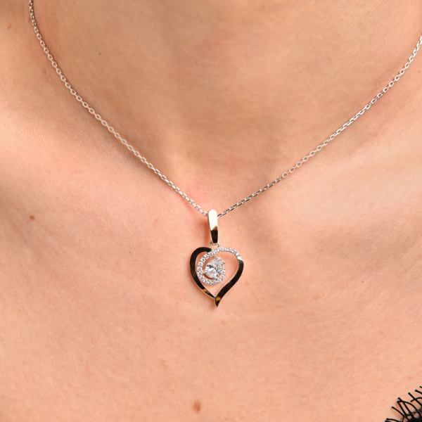 Срібна підвіска з пластинами золота