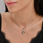 Срібна підвіска з пластинами золота