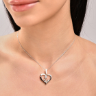 Срібна підвіска з пластинами золота