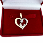 Срібна підвіска з пластинами золота