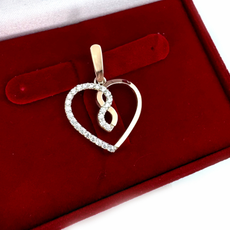 Срібна підвіска з пластинами золота