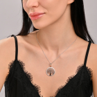 Срібна підвіска з пластинами золота