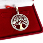 Срібна підвіска з пластинами золота